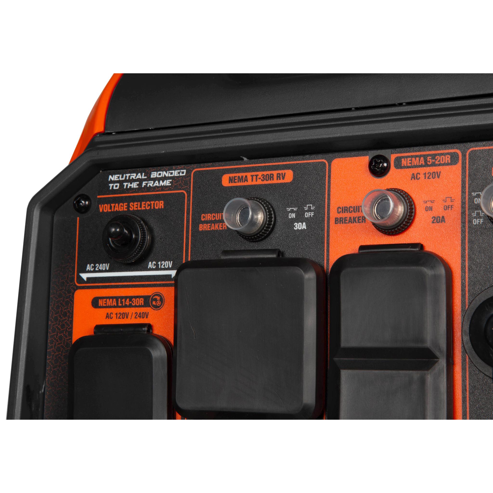 WEN DF680iX 6800W Dual Fuel Portable Inverter Generator with Electric Start - RV Ready, CO Watchdog & Fuel Shut Off | Backup Power for Home, Camping & EV Charging | Quiet Gas/Propane Generator for Emergency & Outdoor Use