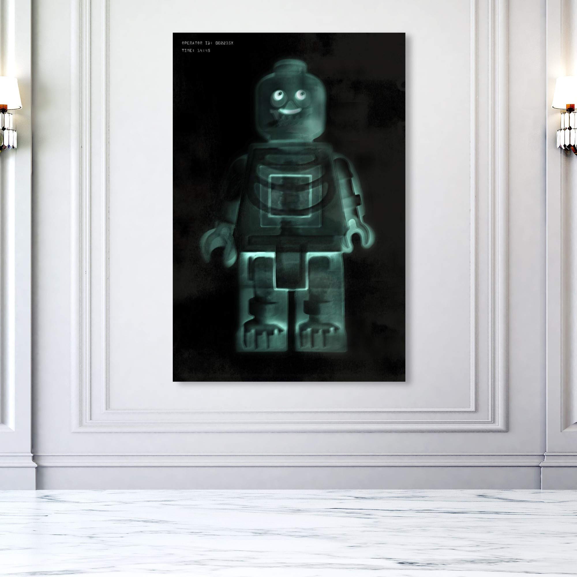 Building Toyman X-Ray Wall Art Canvas Print - Modern Home Decor for Living Room, Bedroom & Office - 36