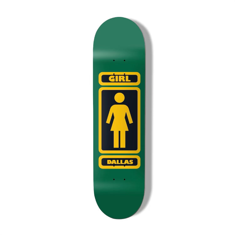 Girl We OG Dallas Skateboard Deck (Green/Black) 8.125