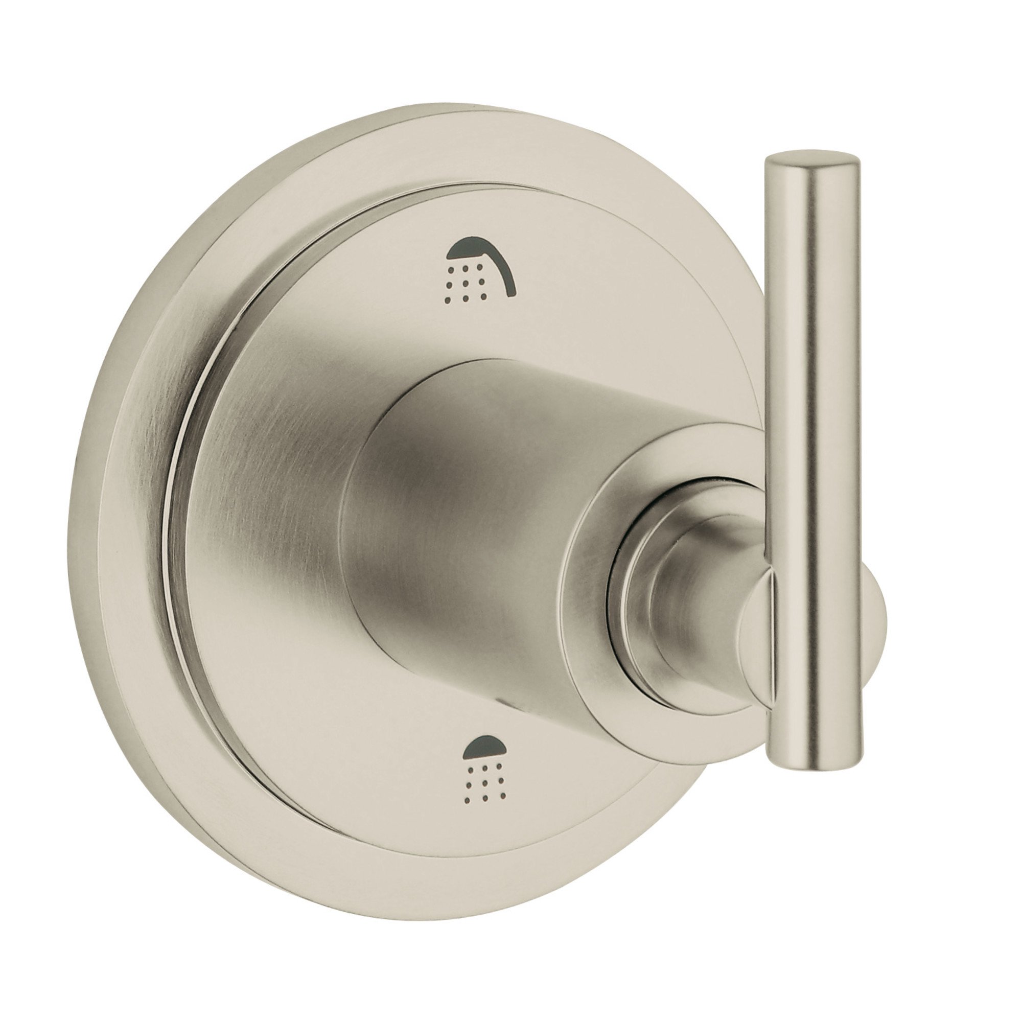 Growe 19166EN0 Atrio Single-Handle 3-Port Diverter Valve Trim Kit with Lever Handle, Brushed Nickel - Perfect for Bathroom Shower Faucet Replacement and Modern Home Renovation