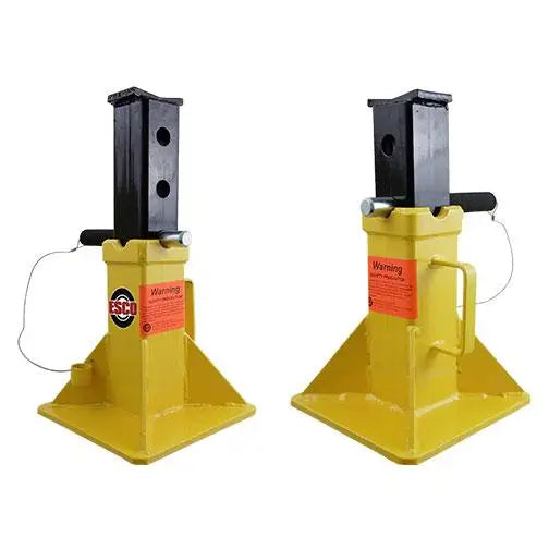 ESCO 10455 22 Ton Short Pin Jack Stand (Pair) - Heavy Duty Vehicle Support for Auto Repair, Maintenance & Off-Road Use