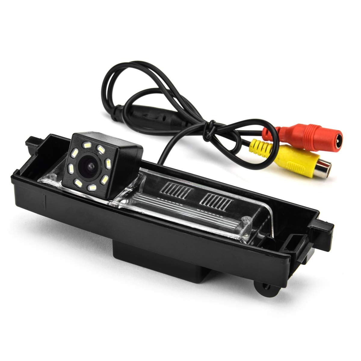 Toyota RAV4 RAV-4 RAV4 2006-2012 Rear View Backup Camera with 8 LED Lights - Direct Plug-in Parking Camera for Vanguard - Perfect for Nighttime Parking and Tight Spaces