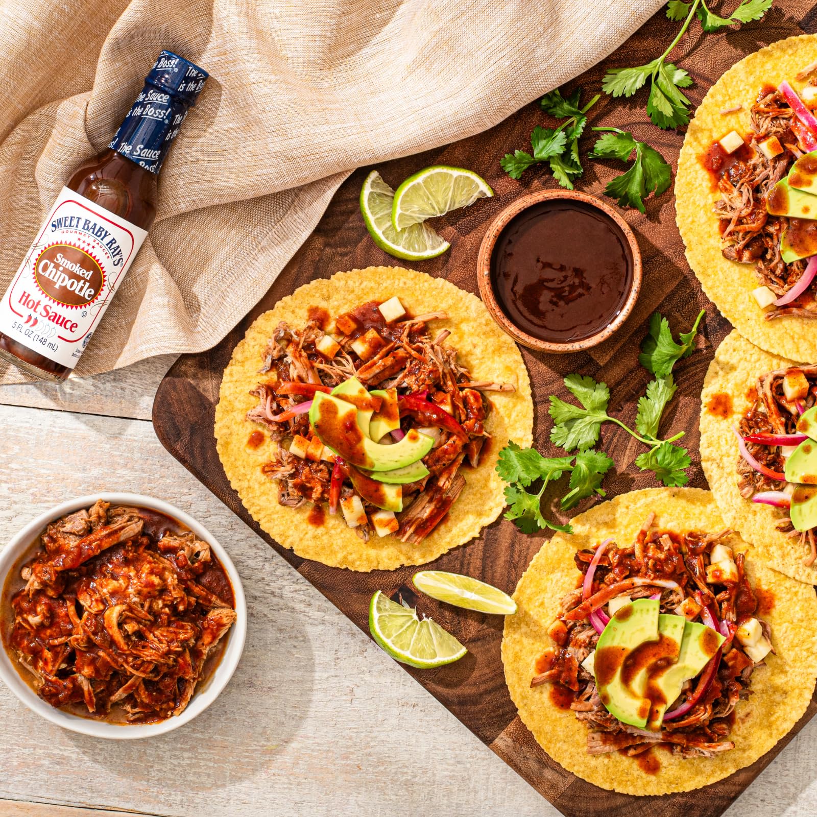 Sweet Baby Ray's Smoked Chipotle Hot Sauce - 5 Fl Oz Bottle | Spicy BBQ Glaze for Wings, Ribs & Burgers | Premium Hot Sauce for Grilling, Cooking & Dipping