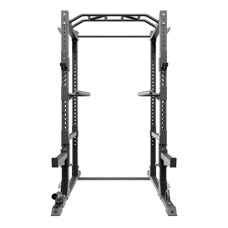 XM Fitness Omega Power Rack - Heavy Duty Squat Rack for Home Gym, Power Cage with Pull-Up Bar & Weight Plate Storage | Perfect for Strength Training, CrossFit & Powerlifting Workouts