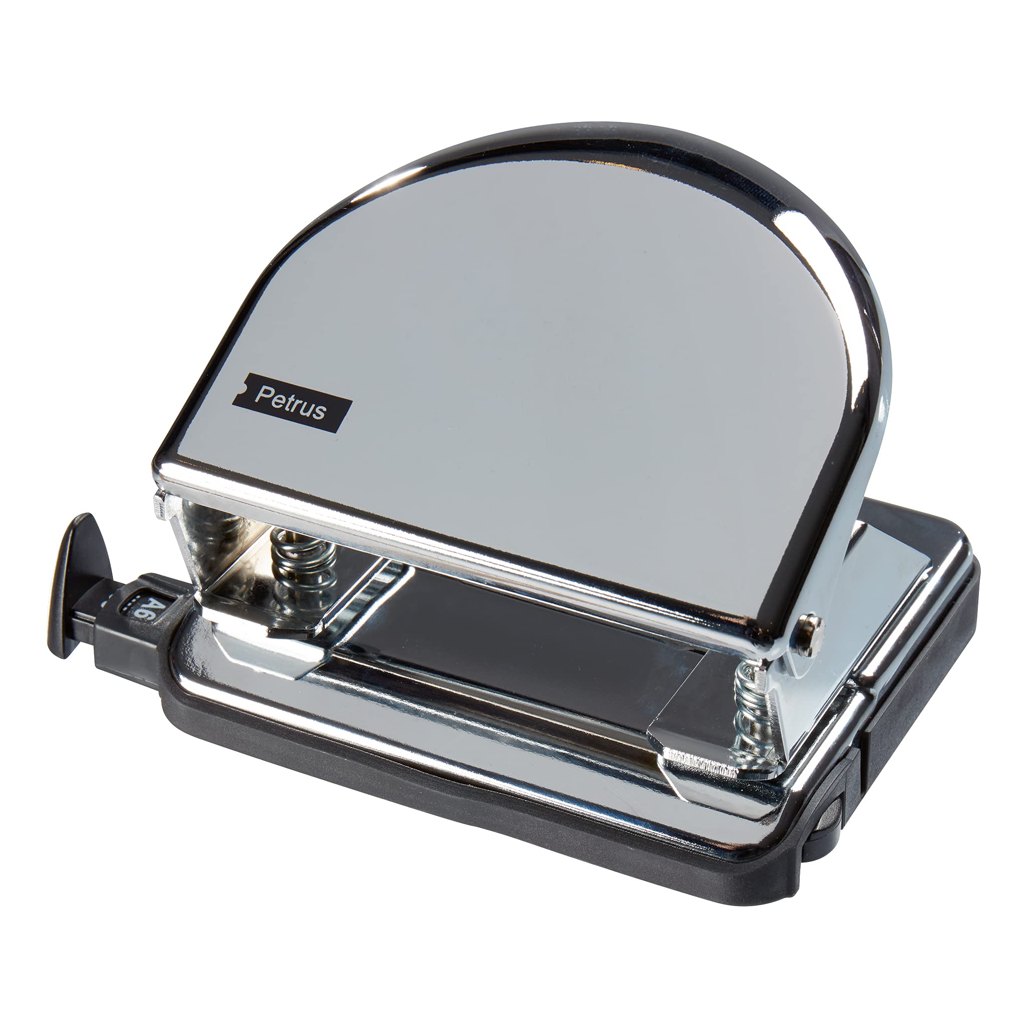 Premium Chrome Paper Hole Punch - 52 Sheets Capacity | Heavy Duty 3-Hole Punch for Office, School, and Home Organization | Perfect for Binders, Reports, and Filing Documents