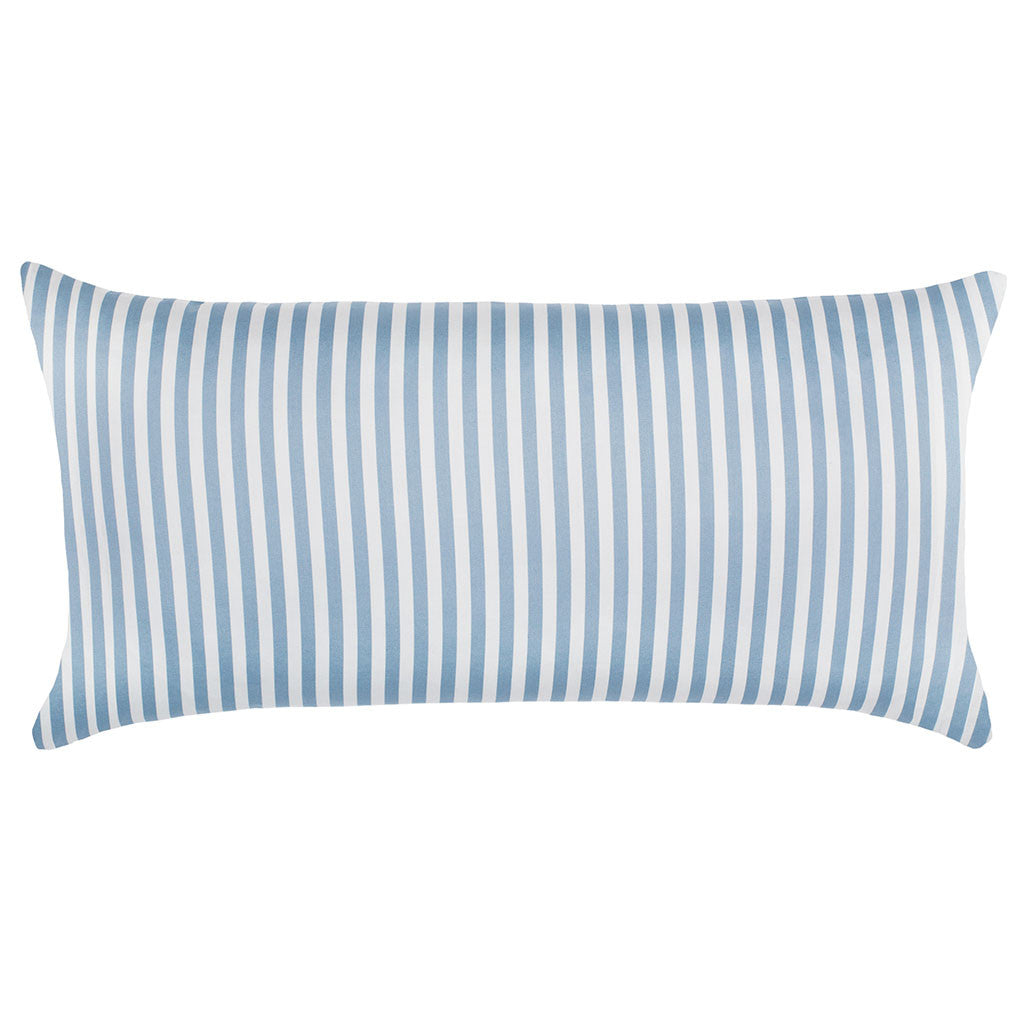 French Blue Striped Throw Pillow - Soft Decorative Cushion for Sofa, Bed & Home Decor - Perfect for Living Room, Bedroom & Cozy Spaces