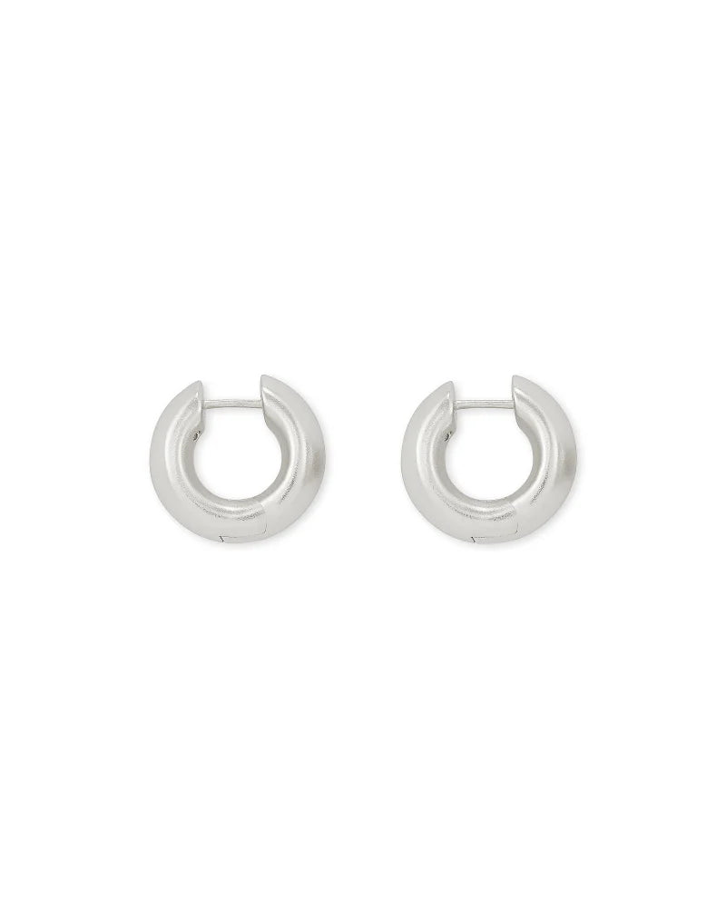 Kendra Scott Mikki Huggie Earrings in Sterling Silver - Perfect for Everyday Wear, Gifts & Special Occasions