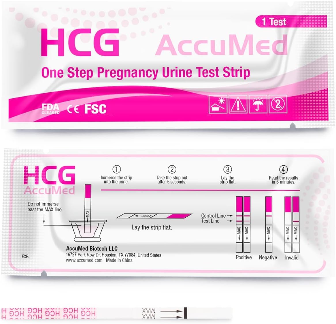 Early Detection Pregnancy Test Strips - 25 Individually Wrapped Home HCG Tests for Accurate Results | Perfect for Trying to Conceive, Fertility Tracking & Family Planning