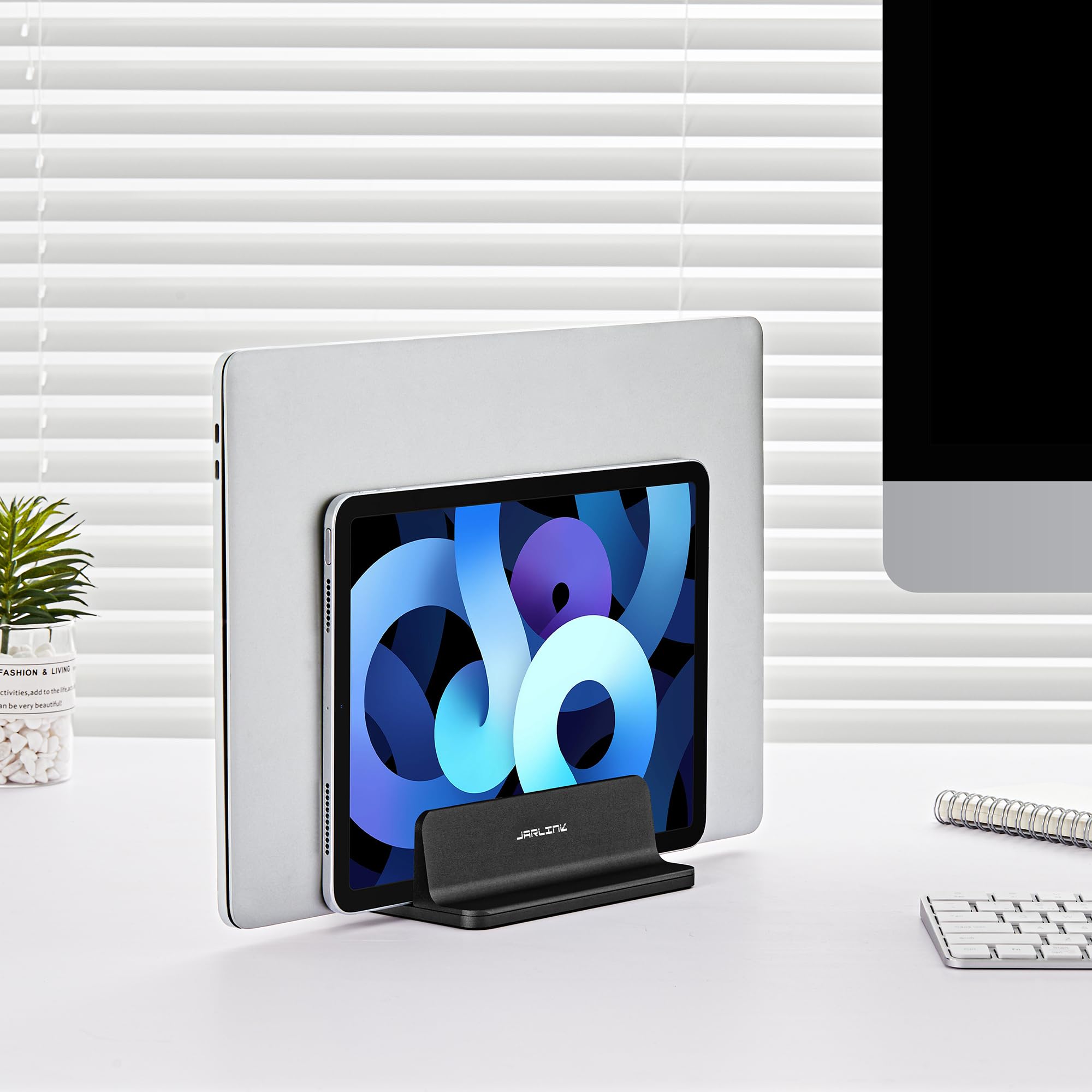 JARLINK Adjustable Aluminum Laptop Stand Holder for MacBook Pro/Air, Surface, Dell & Gaming Laptops up to 17.3