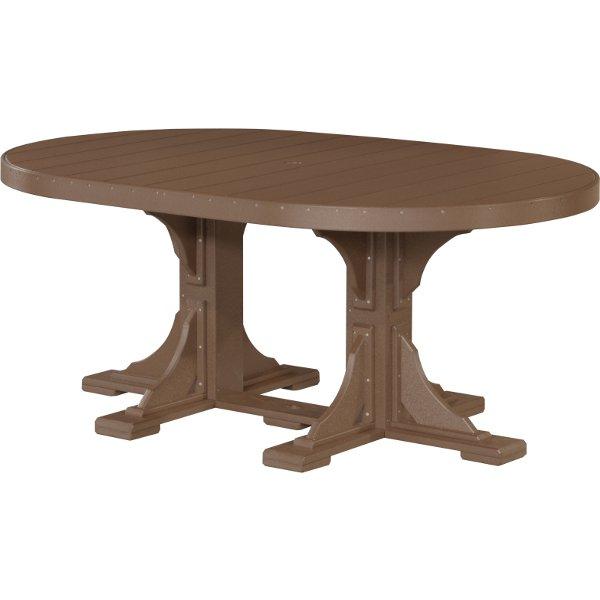 Poly 4ft x 6ft Oval Bar Height Table - Durable Outdoor & Indoor Dining Table for Patio, Restaurant, or Event Venue