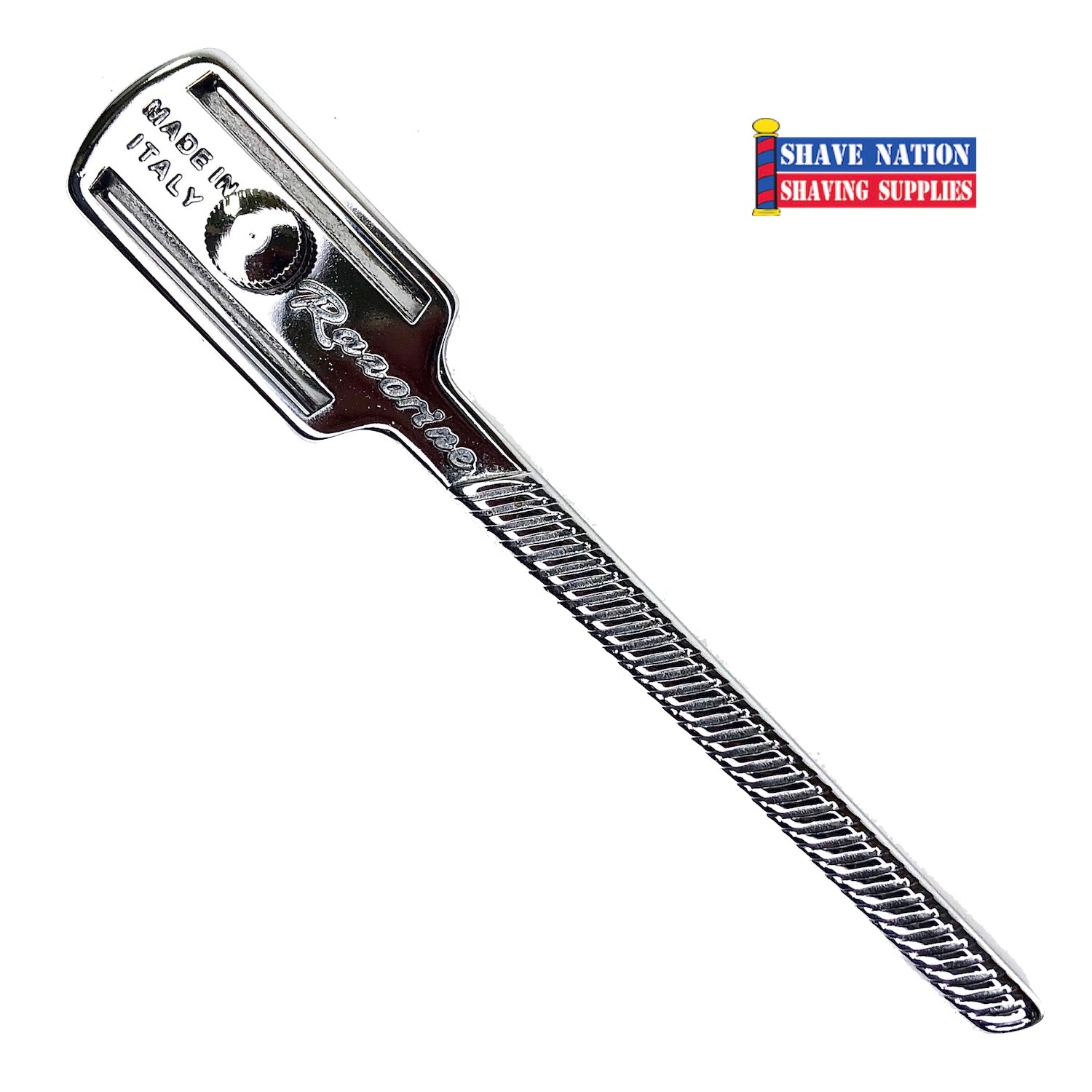 Professional Razorine Shavette Straight Edge Razor - Barber Quality Stainless Steel Shaving Knife for Men's Wet Shaving & Beard Grooming - Perfect for Home Use, Barbershops & Travel Shaving Kit
