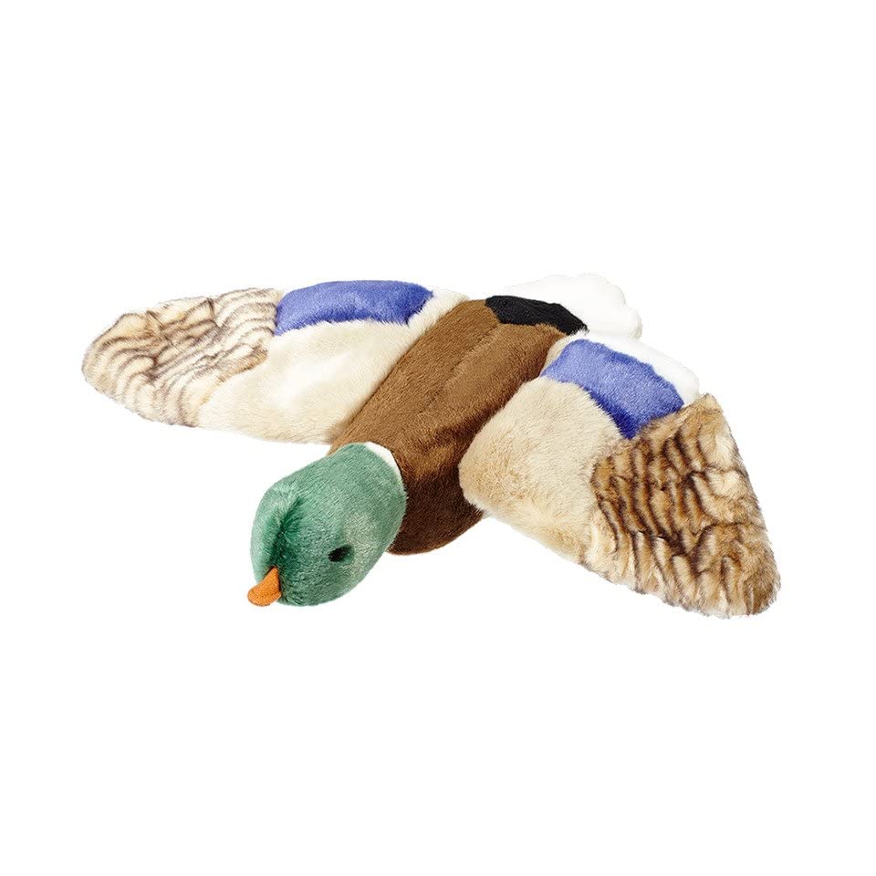 Fluff & Tuff Wally Mallard Dog Toy - Durable Plush Duck Chew Toy for Medium & Large Dogs - Perfect for Fetch, Tug of War & Cuddling