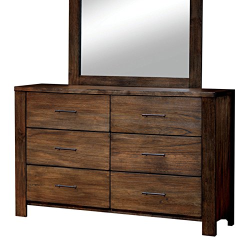 Elkton Traditional Oak Finish Queen Size 6-Piece Bedroom Set - Classic Wood Bedroom Furniture for Master Suite, Guest Room & Home Decor | Includes Bed, Nightstands & Dresser
