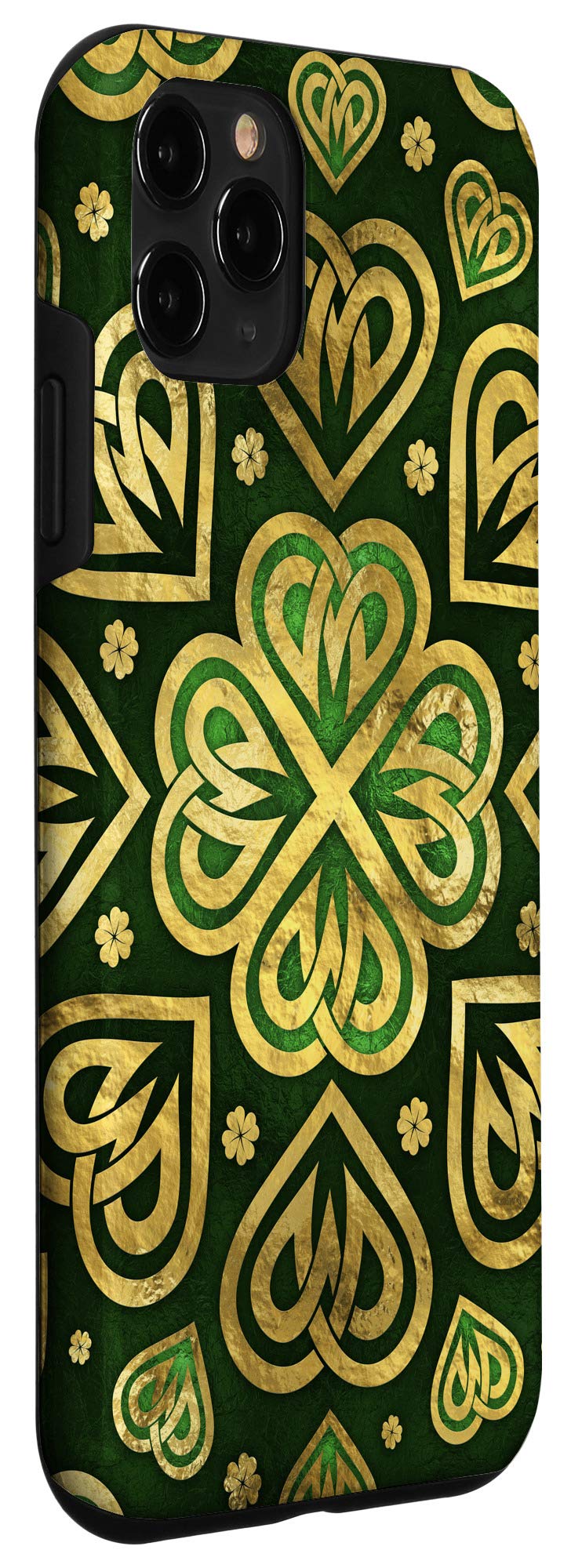 iPhone 11 Pro Case - Irish Shamrock Four-Leaf Clover Design, Protective Phone Cover for Good Luck | Perfect for St. Patrick's Day Gifts & Everyday Use