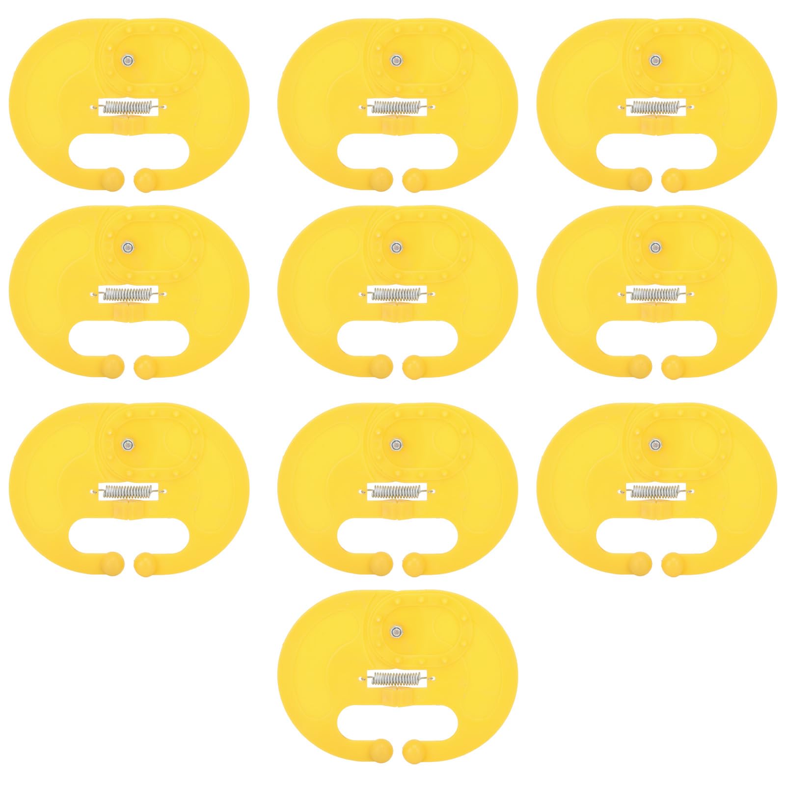 10 Pcs High-Strength Spring Lock Calf Weaner - PP Material Nose Thorn for Milk Sucking Prevention | Durable Weaning Equipment for Dairy Farms & Livestock Management