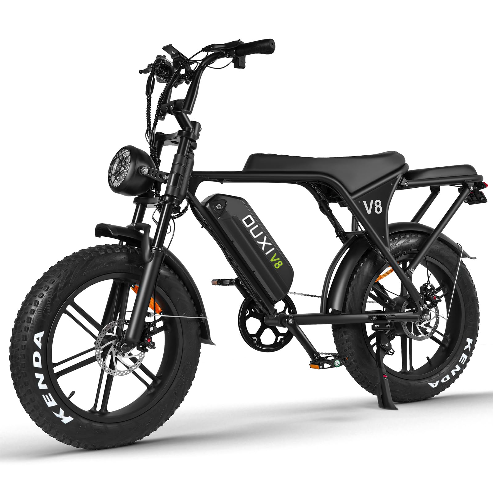 OUXI V8 750W Electric Mountain Bike for Adults - 48V 15Ah Removable Battery, 31MPH Top Speed, 20