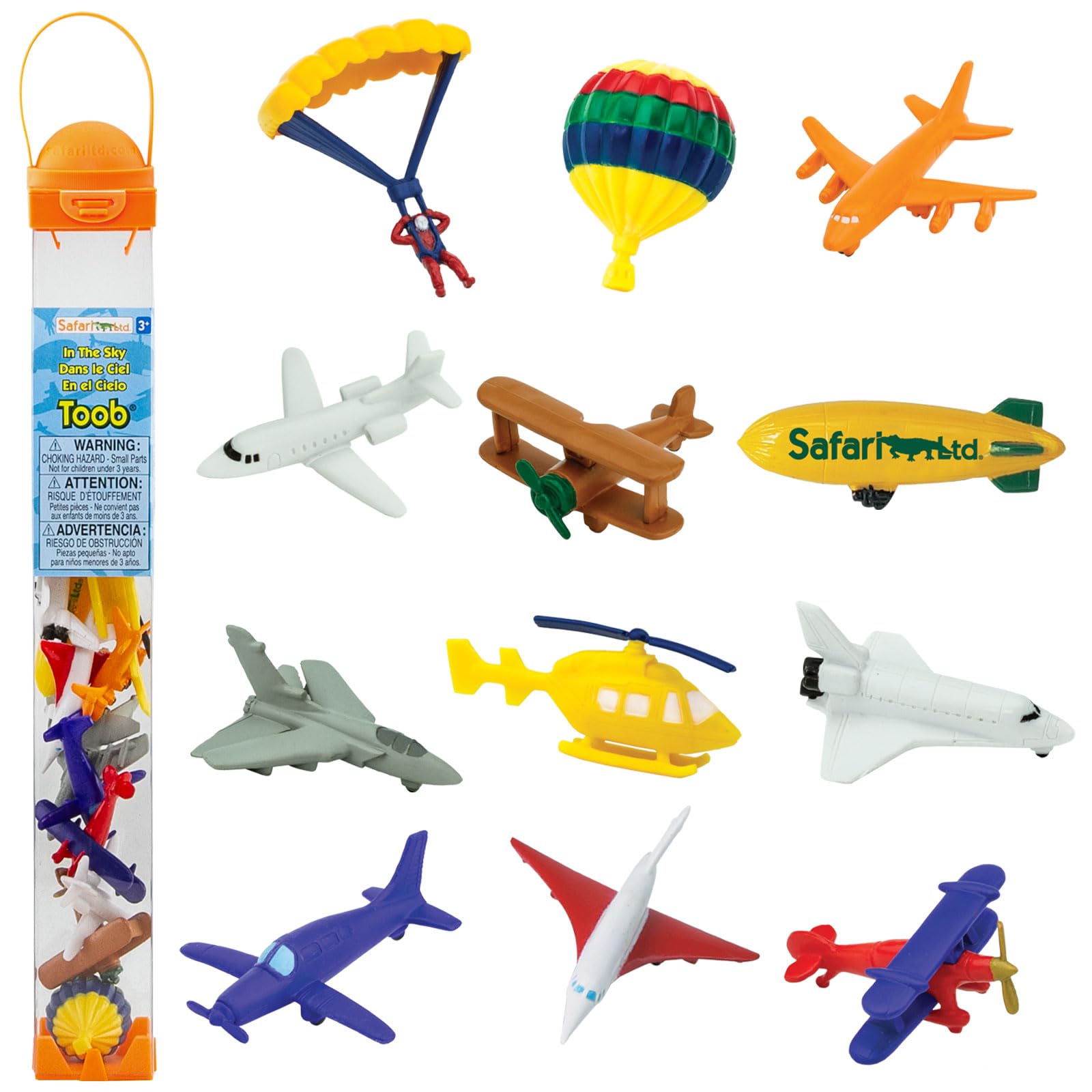 Safari Ltd. In The Sky Toob - Educational Animal Figures for Kids - Perfect for Playtime, Learning & Collecting