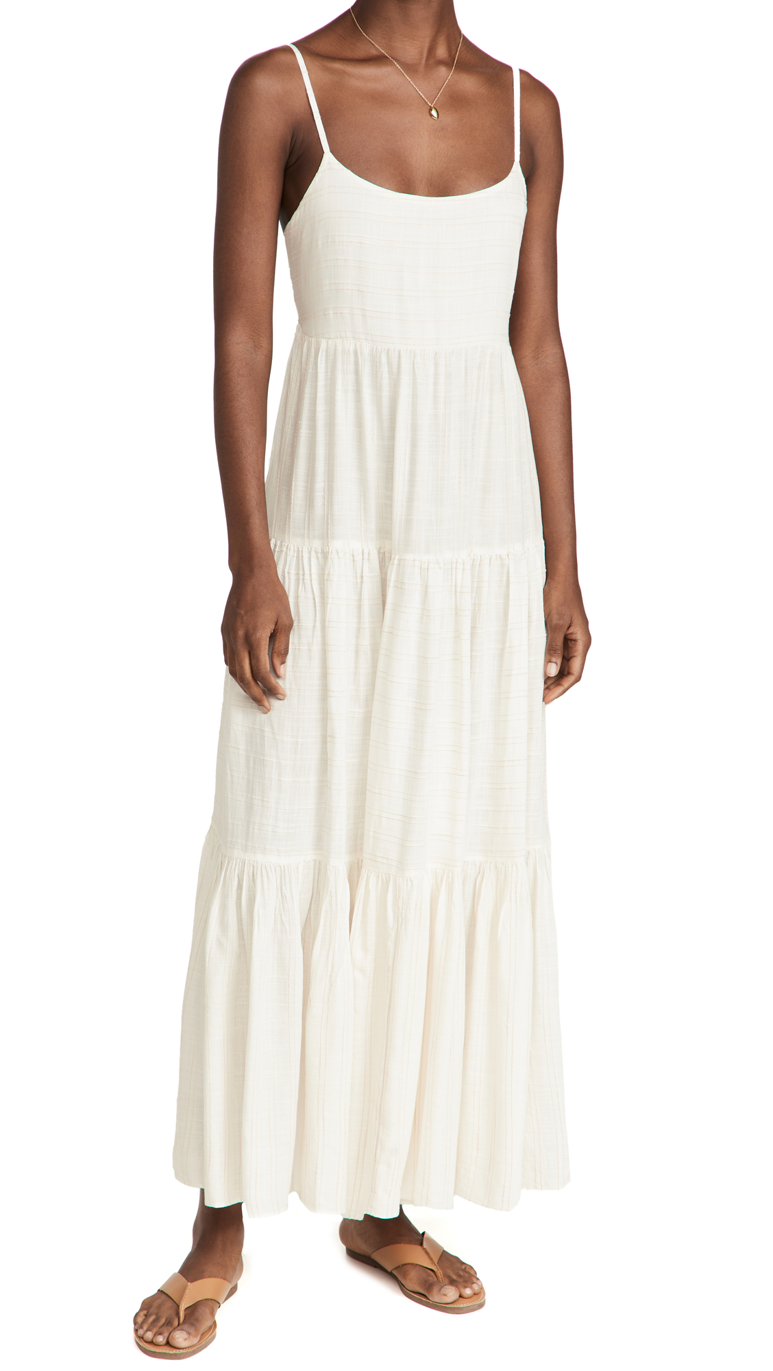 L*Space Women's Santorini Dress - Flowy Summer Beach Dress with Side Slits & Pockets | Perfect for Vacations, Pool Parties & Resort Wear