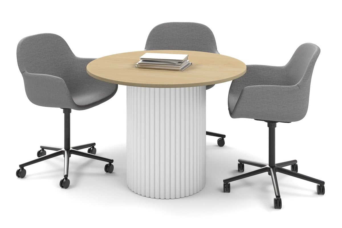 Baobab Round Cafe Table with Circular Base - 700mm Diameter - Perfect for Coffee Shops, Restaurants & Outdoor Dining Areas