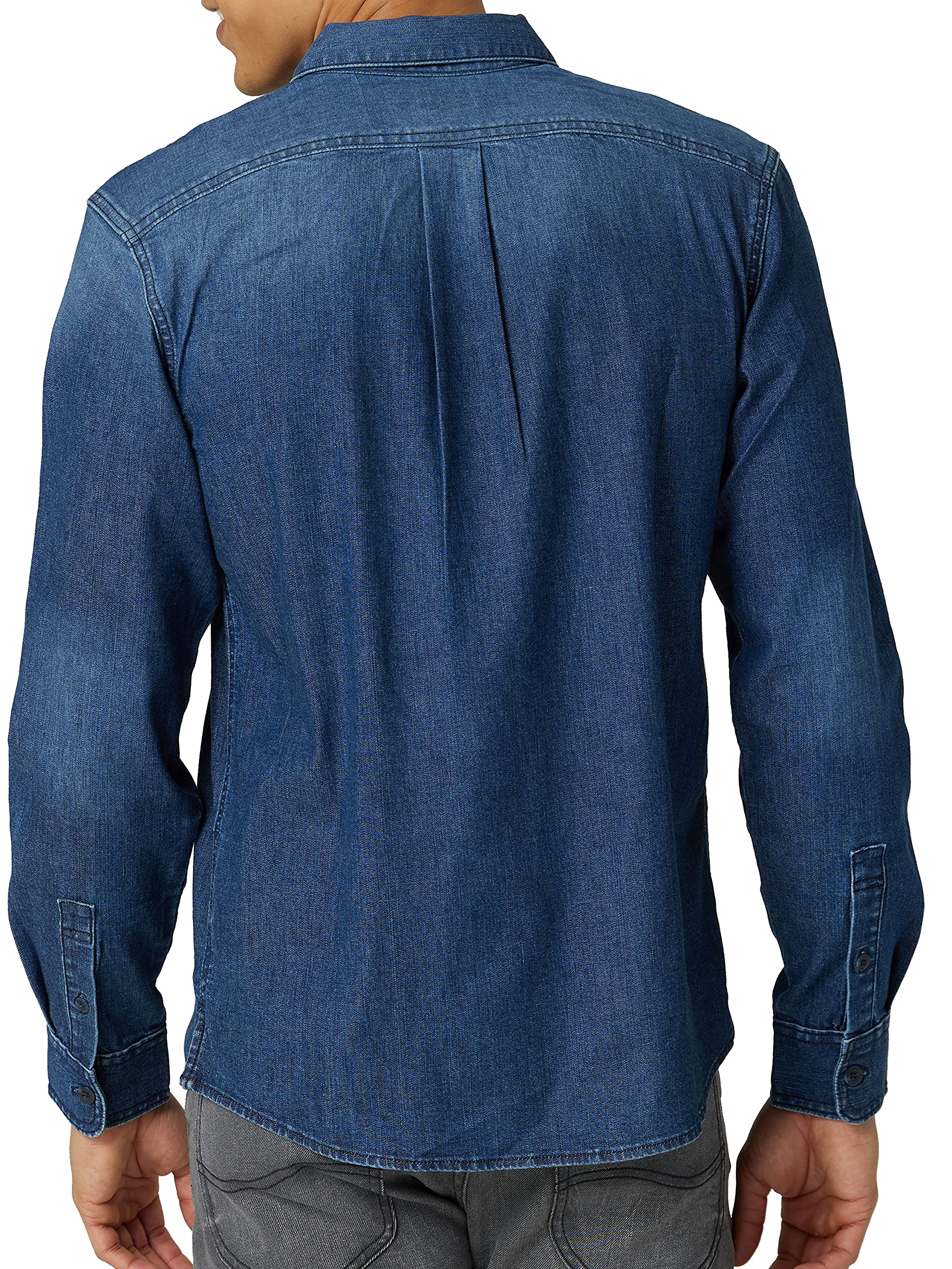 Lee Men's Extreme Motion All Purpose Long Sleeve Work Shirt - Durable Button Down Shirt for Construction, Landscaping & Outdoor Work - Comfortable & Flexible for All-Day Wear