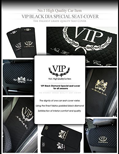 Premium VIP Car Seat Covers with Silver Stitch Logo - Universal Fit for All Vehicles - Luxury Car Accessories for Sedans, SUVs & Trucks - Perfect for Daily Commute, Road Trips & Car Protection