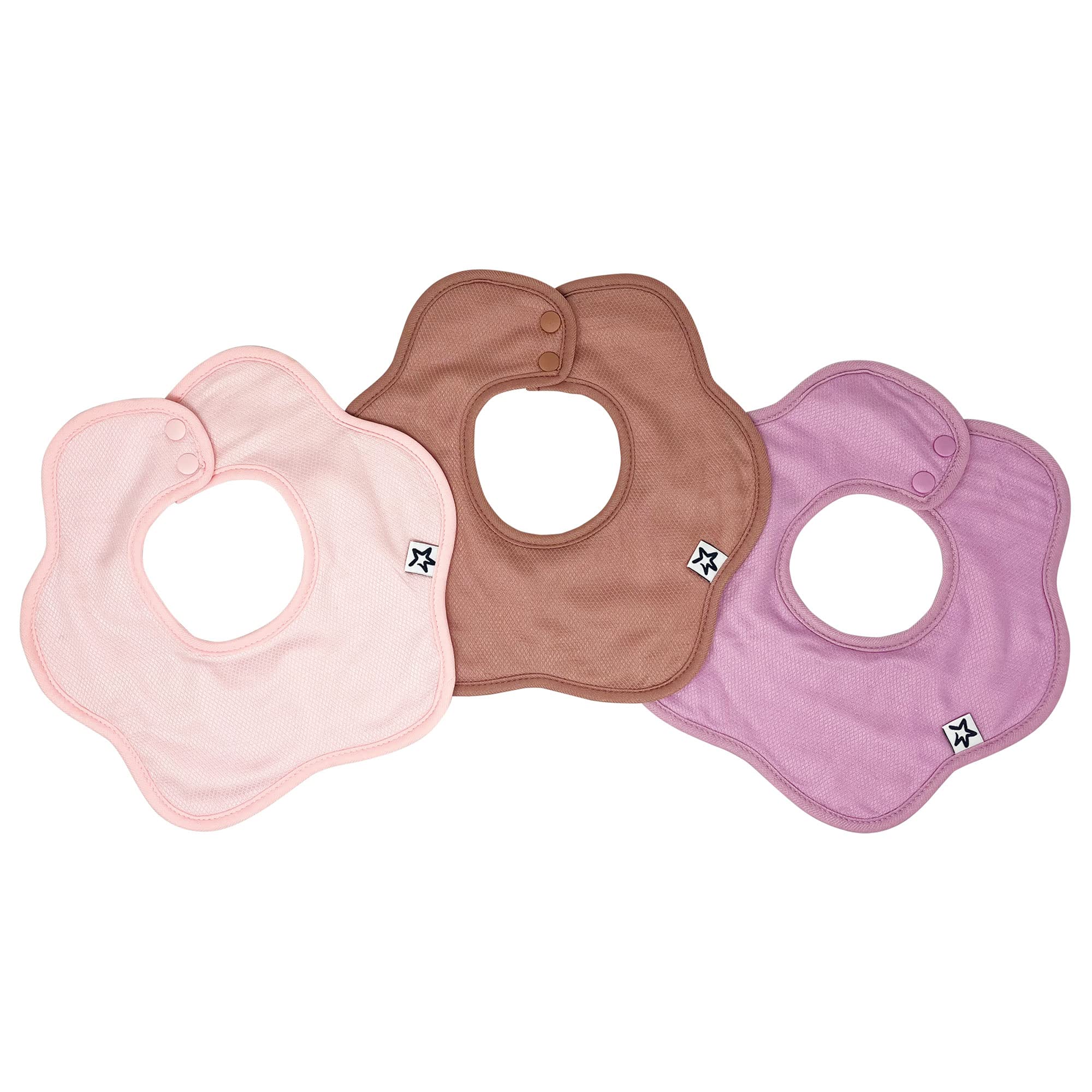 Tiny Twinkle 360° Rotating Waterproof Baby Drool Bibs - Super Absorbent Teething Bibs for Infants & Toddlers, 3 Pack - Perfect for Feeding, Playtime & Messy Meals
