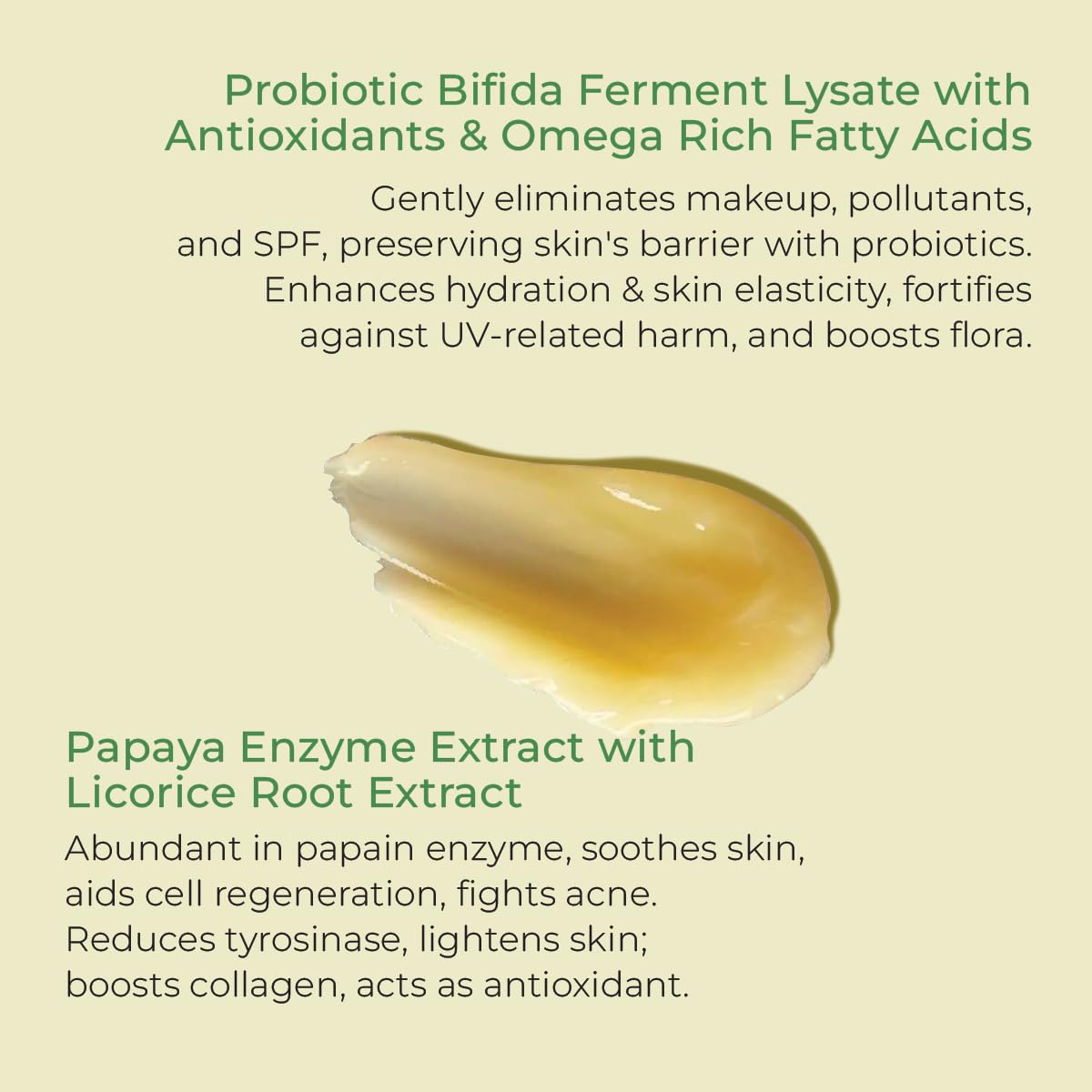 Pure Cimple Probiotic Face Cleanser - Gentle Makeup Remover with Papaya Enzyme for Dry & Sensitive Skin | Hydrating Daily Facial Wash for Acne-Prone & Sensitive Skin | Perfect for Morning & Night Skincare Routine