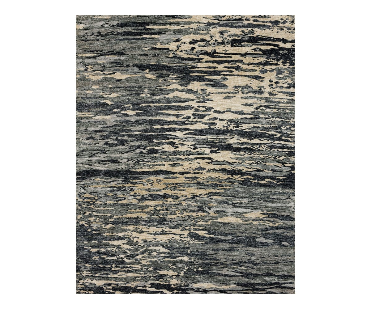 Karastan Bowen Huron Rug - Soft & Durable Handmade Wool Carpet in Charcoal Gray - Perfect for Living Room, Bedroom, or Office Decor