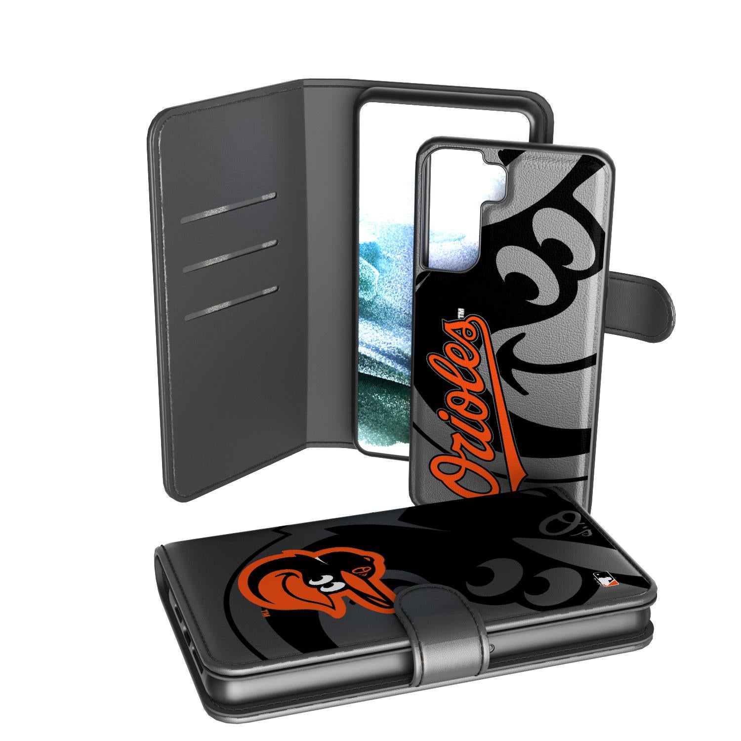 Baltimore Orioles Tilt Wallet Phone Case - Slim RFID Blocking Credit Card Holder for iPhone & Samsung - Perfect for Baseball Games & Everyday Use