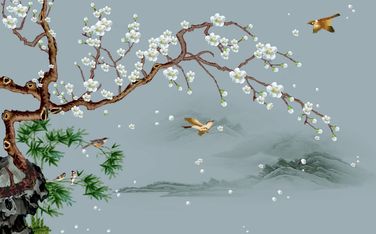 3000 Piece Jigsaw Puzzle for Adults - Flowers and Birds Landscape Puzzle Game, Stress Relief & Family Bonding Activity, Home Decor Gift for Puzzle Lovers (Perfect for Relaxation, Parties & Wall Art)