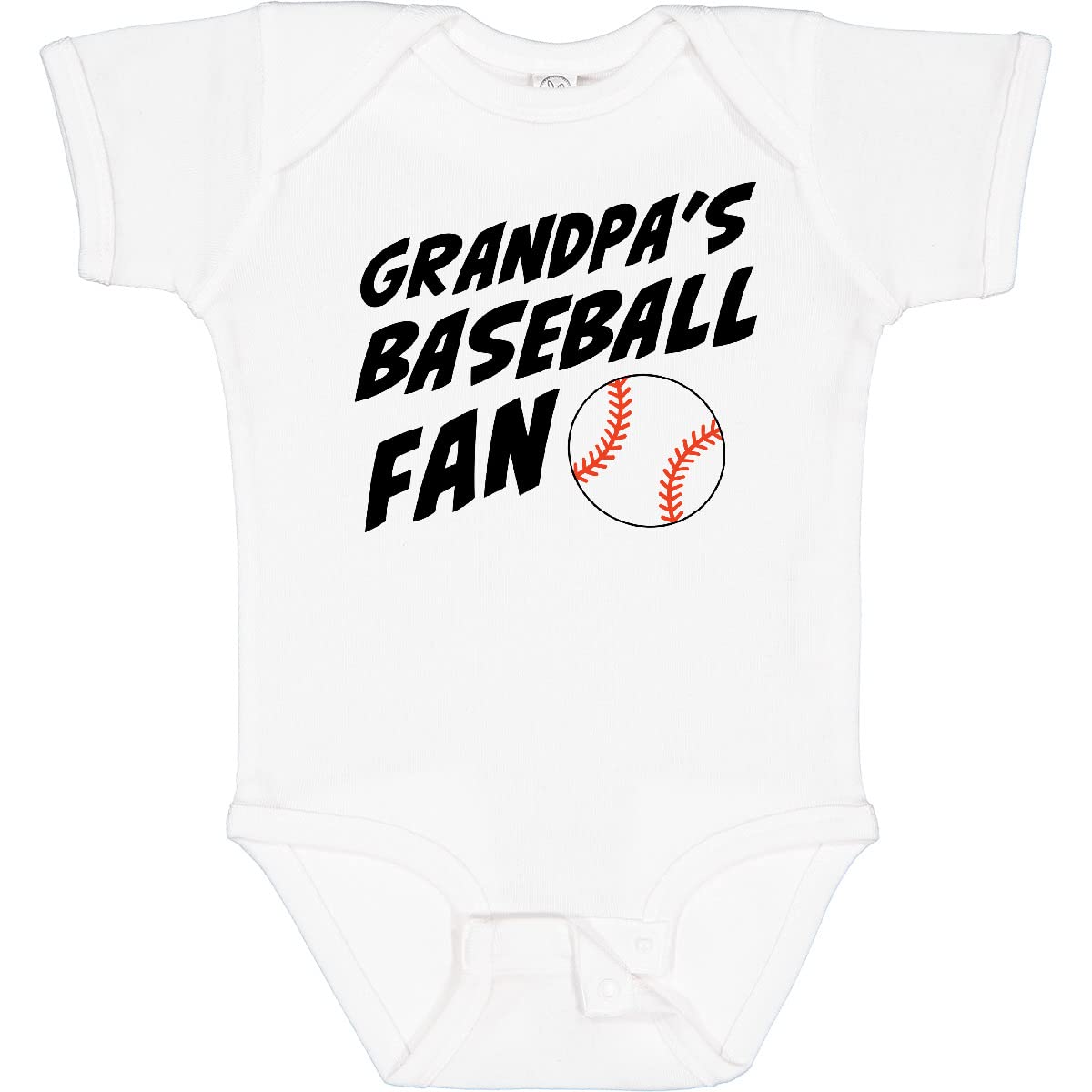 Inktastic Grandpa's Baseball Fan Baby Bodysuit - Cute Baseball Onesie for Newborns & Infants - Perfect Gift for Baseball-Loving Grandparents - Great for Game Day, Family Photos & Special Occasions