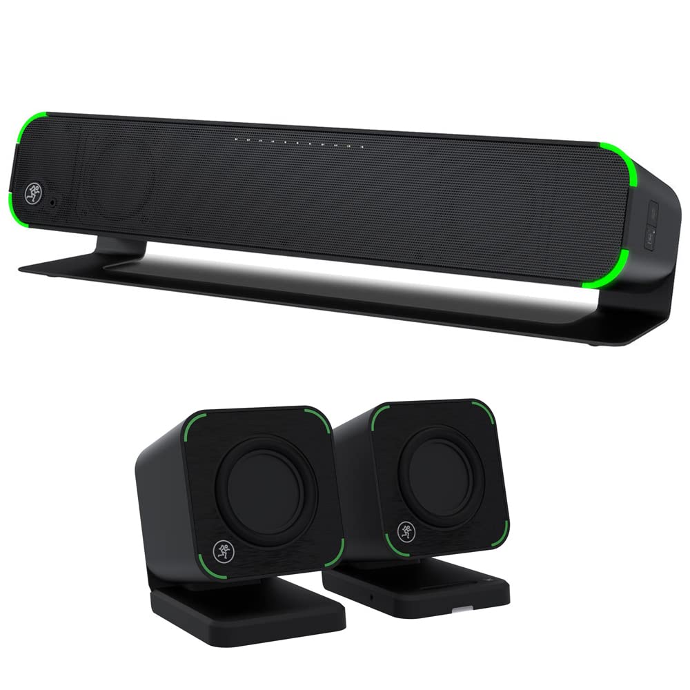 Mackie CR2-X Bar Pro Desktop PC Soundbar - Premium USB-Powered Speaker for Computers, Laptops & Gaming Setups | Compact Sound Bar with Enhanced Audio for Home Office, Streaming & Music Production