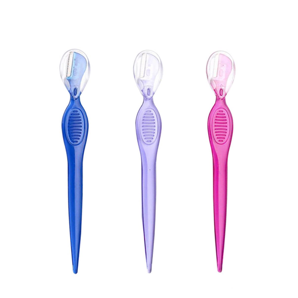 24-Pack FRCOLOR Eyebrow Trimmer & Facial Hair Razor - Precision Eyebrow Shaping & Dermaplaning Tool with Portable Blades for Smooth Skin & Perfect Brows | At-Home Grooming, Travel-Friendly Beauty Essential