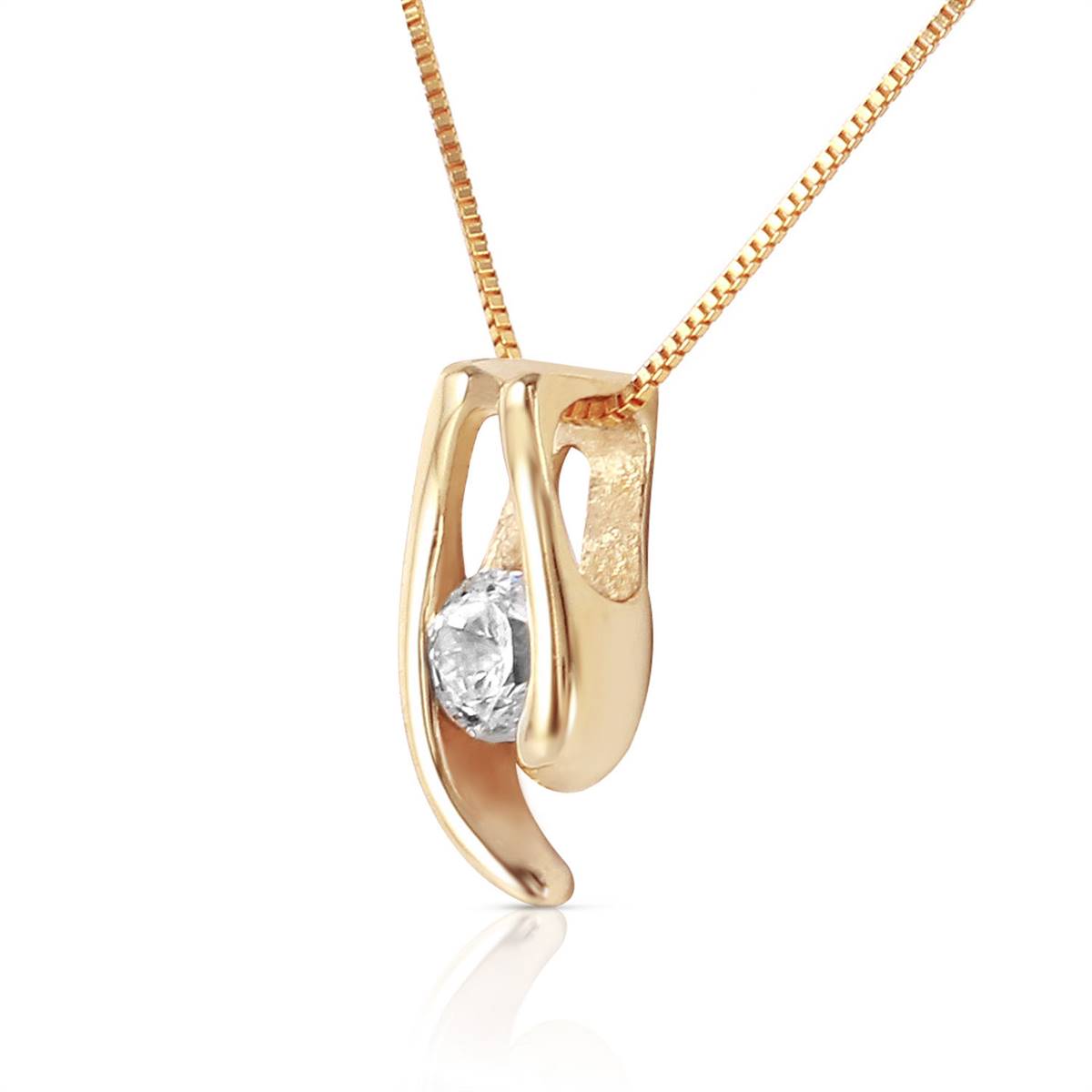 0.15 Carat 14K Solid Yellow Gold Diamond Necklace - Natural Diamond Pendant for Women - Perfect for Anniversary, Valentine's Day & Special Occasions