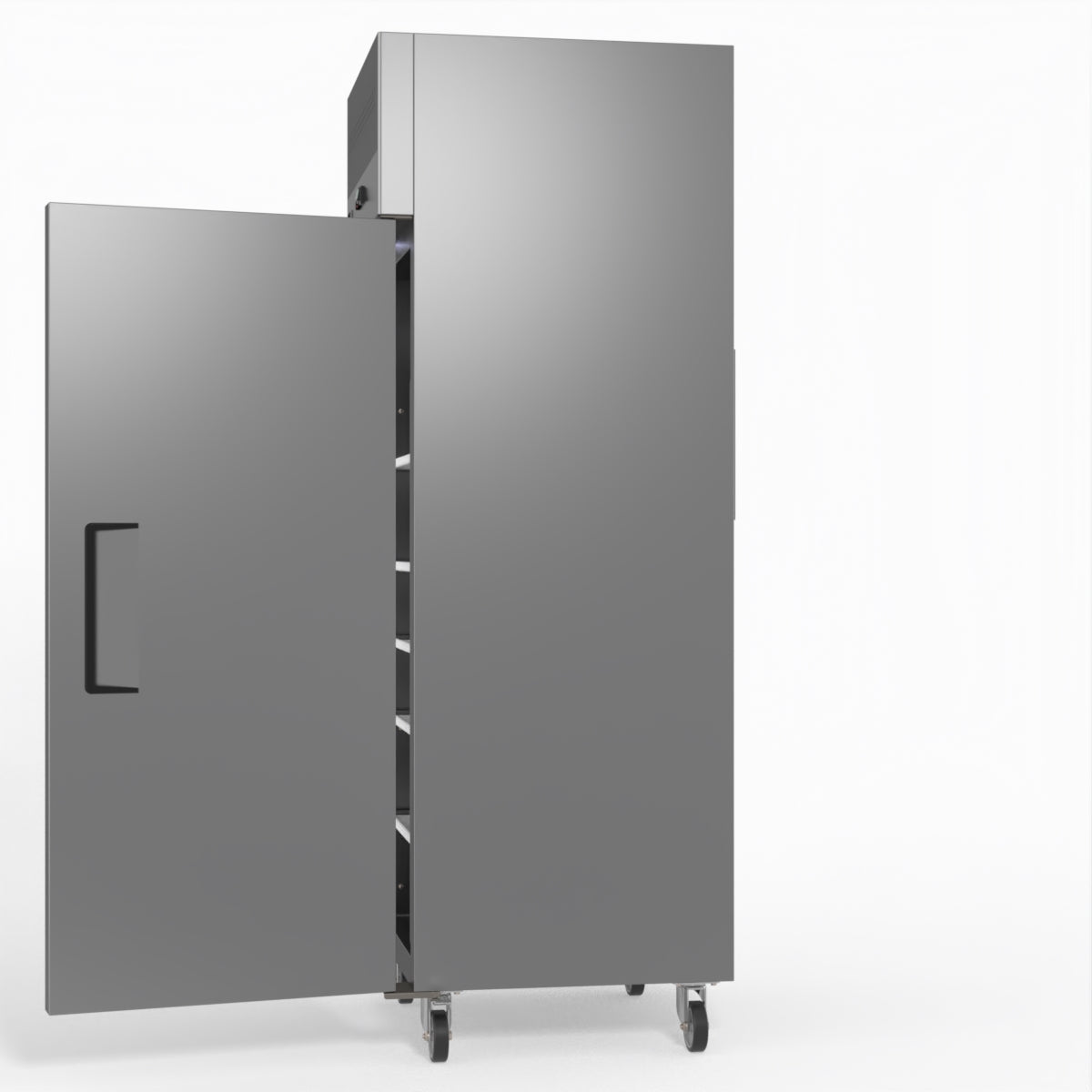 AG 429L Upright Single Door Stainless Steel Commercial Refrigerator GNX400TN - Perfect for Restaurants, Bars, and Catering Businesses
