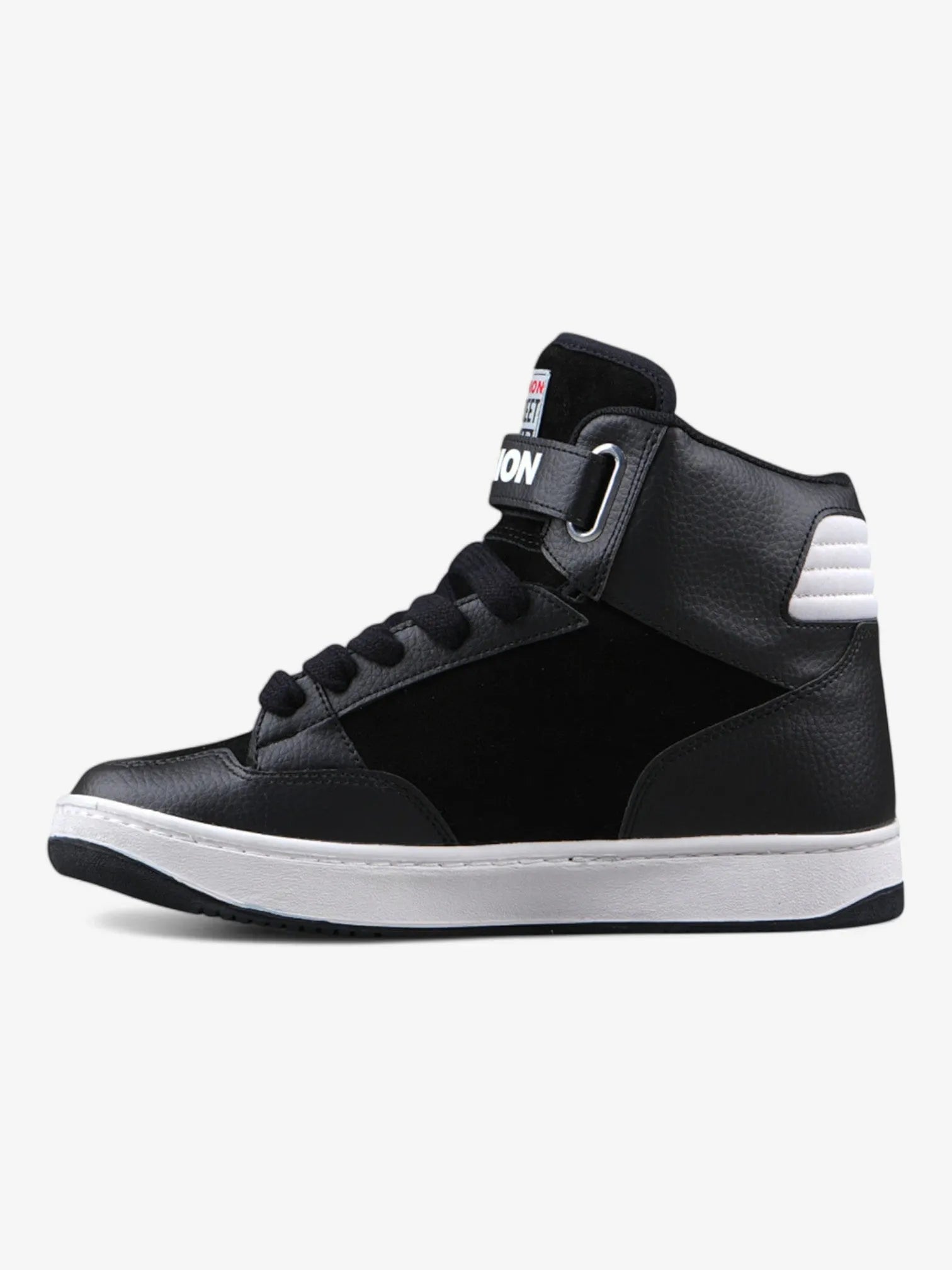 Vision Street Wear MC1400 Skate Shoes - Black & White High-Top Sneakers for Men | Durable & Comfortable for Skateboarding, Streetwear Fashion & Casual Wear