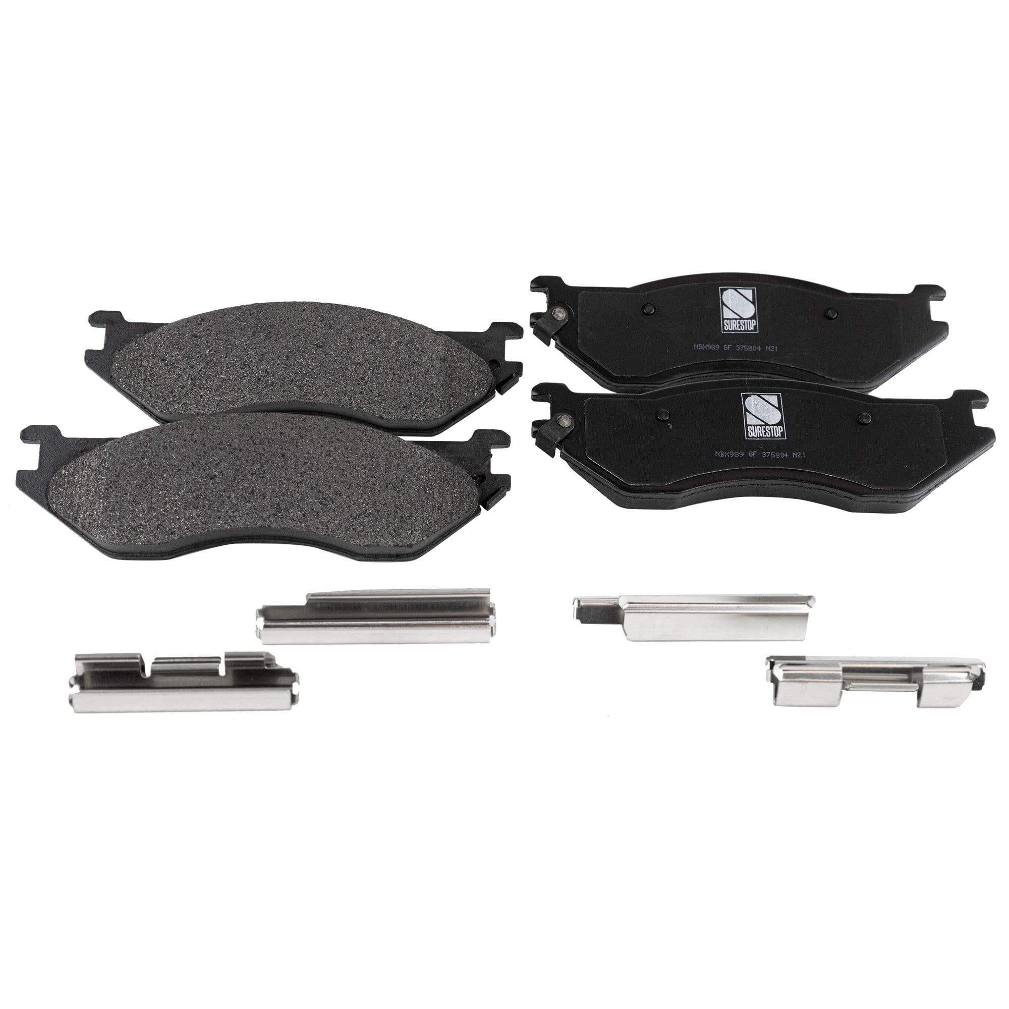 Garage-Pro Front Brake Disc and Pad Kit - 4 Wheel Set for 2002 Dodge Ram 1500 | Natural Cast Iron Rotors | 5 Lug Pattern | Perfect for Off-Roading & Heavy-Duty Towing