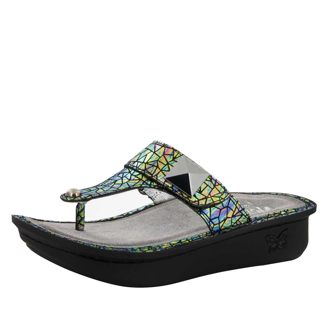 Alegria Women's Carina Leather Thong Sandals - Comfortable & Stylish Flip Flops for Beach, Pool, and Summer Outings