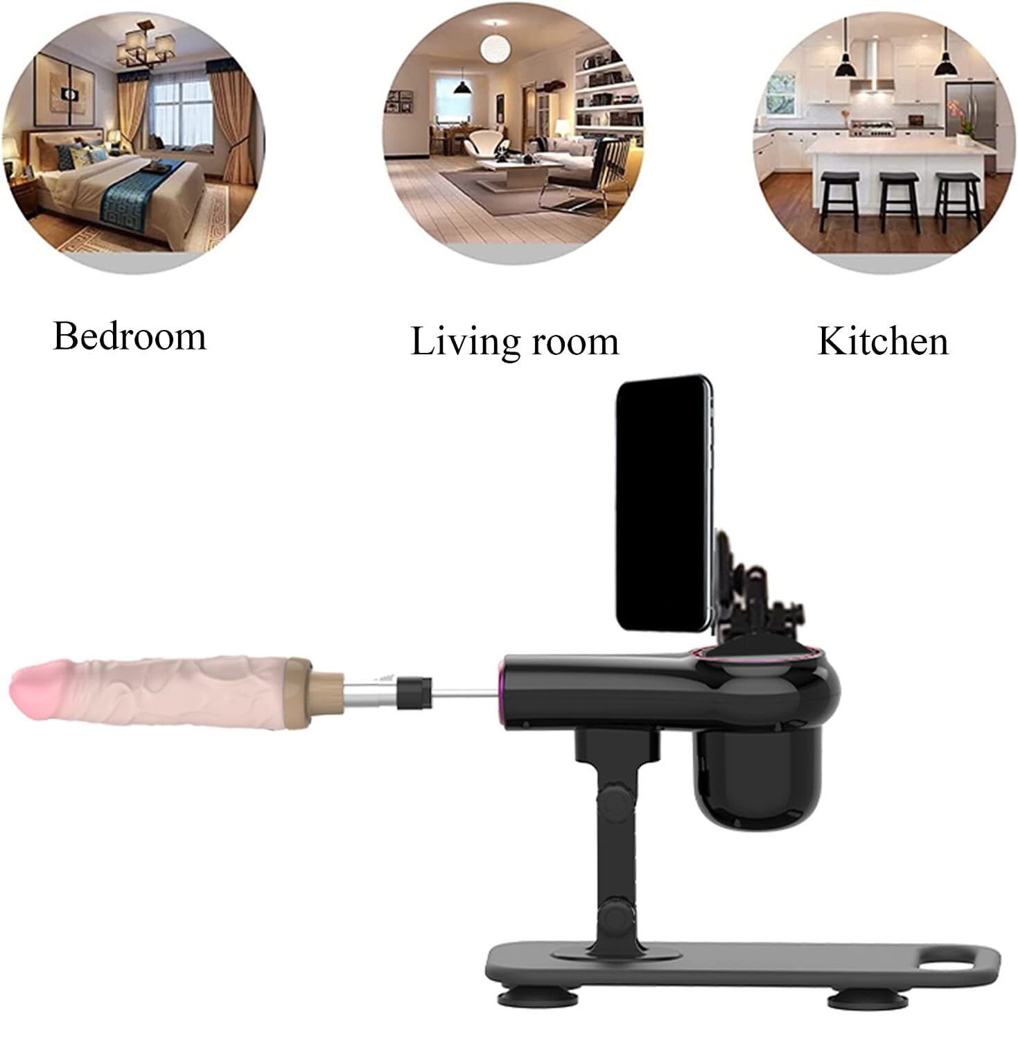 Upgrade Sex Machine - Adjustable Speed & Angle Thrusting Adult Toy with 3 XLR Dildo Attachments for Women & Men - Hands-Free Play for Couples & Solo Use in Bedroom & BDSM Scenes