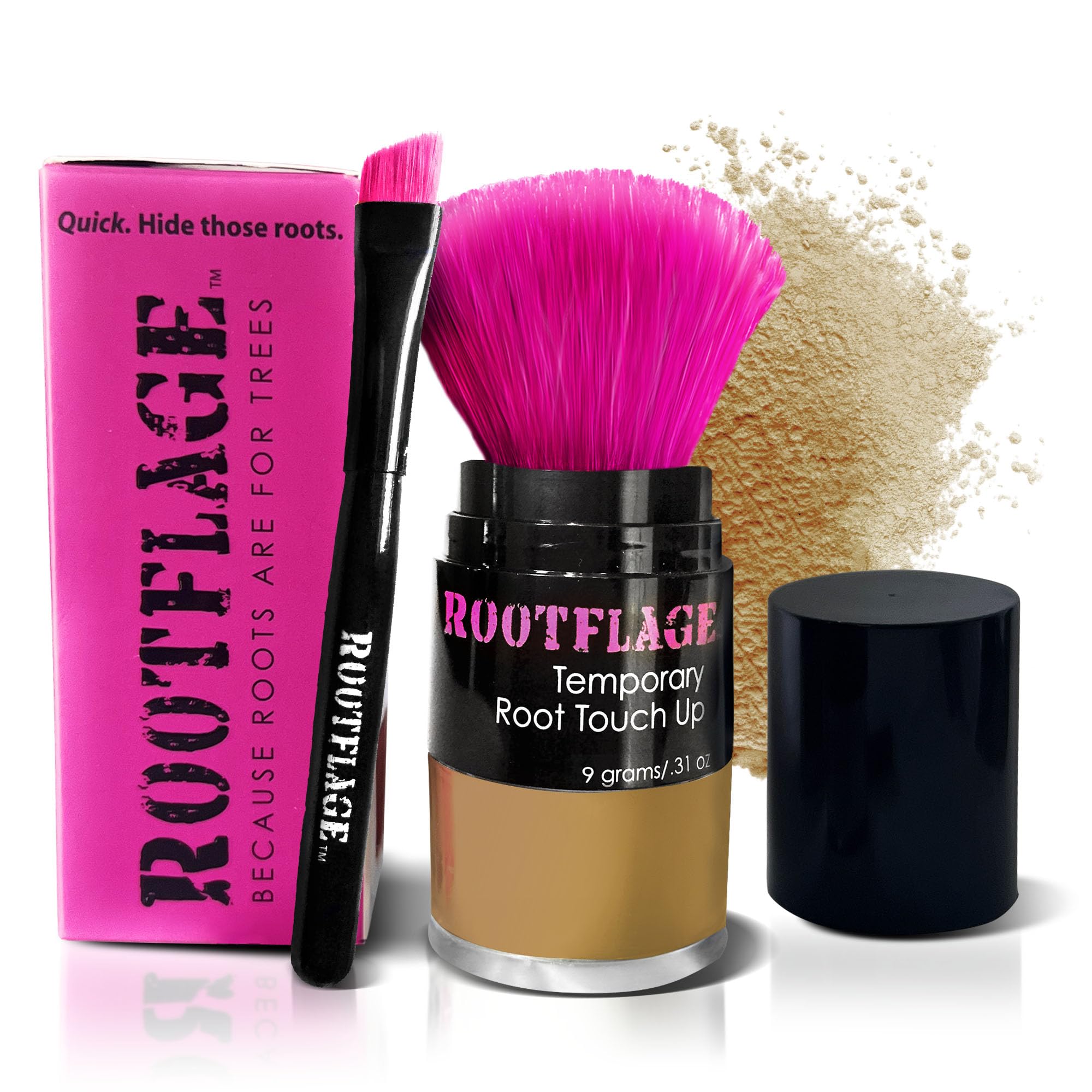 Root Touch Up Powder Light Brown - Instant Temporary Hair Root Concealer for Gray Coverage & Roots, Hairline Filler & Cover Up Powder | Perfect for Daily Use, Travel & Quick Hair Touch-Ups