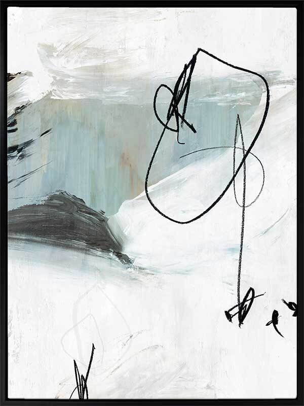 Defined I Canvas Art Print - Modern Abstract Wall Decor for Living Room, Bedroom & Office - Perfect for Home & Office Decor