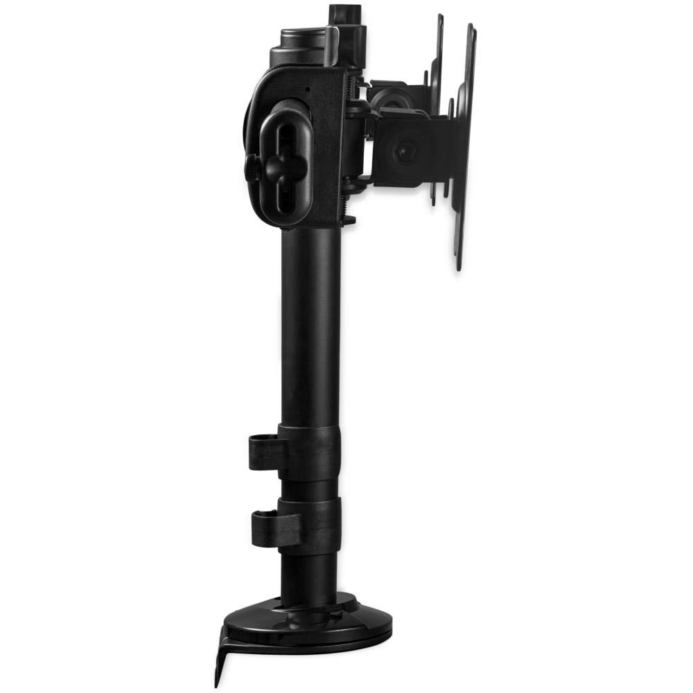 StarTech.com Dual Monitor Mount Stand for 13'' to 27'' Screens - Adjustable VESA Desk Mount with Clamp & Grommet Hole Installation - Ergonomic Dual Monitor Arm for Home Office & Gaming Setup (Black, ARMBARDUOG) - Perfect for Workspace Organization & Multi-Tasking