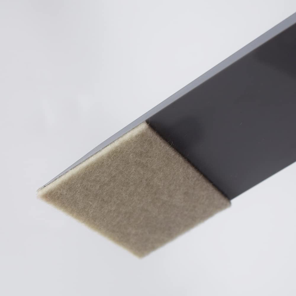 Long Reach Handle Window Tint Squeegee with Scrubber - Professional Auto Film Installation Tool for Car Windshield Tinting, Glass Cleaning & Interior Care (Gray Narrow) - Perfect for DIY Car Detailing & Professional Auto Shops