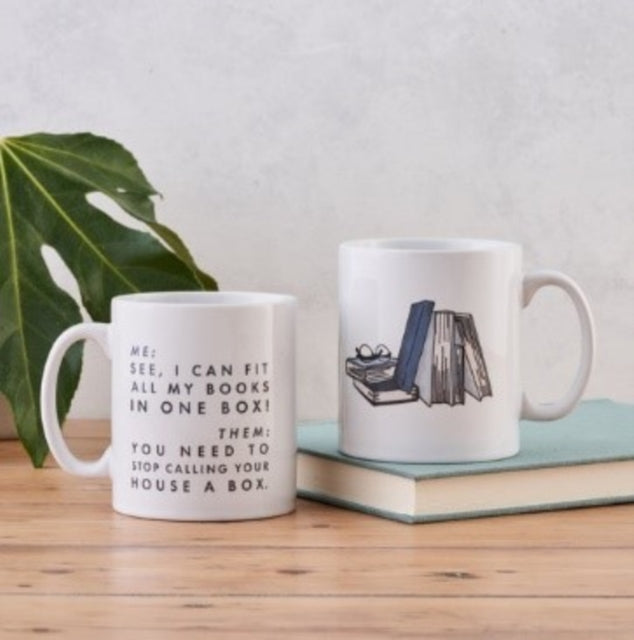 Funny 'I Can Fit All My Books' Coffee Mug - Perfect Gift for Book Lovers & Readers - Great for Reading Nooks, Libraries & Study Sessions