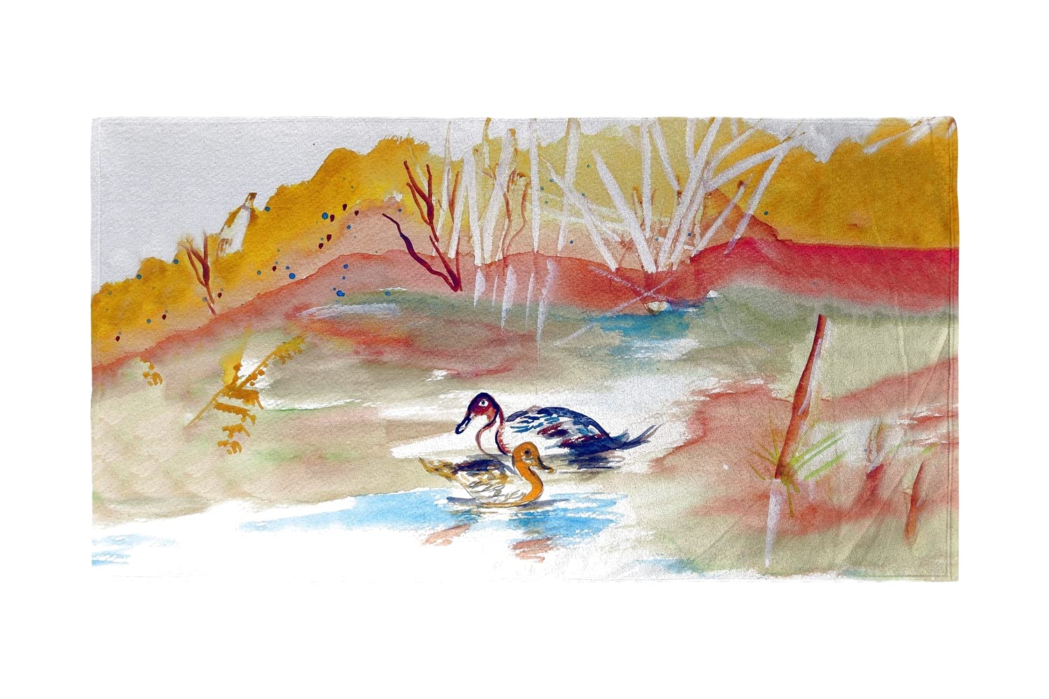 Betsy Drake Redhead Pair Beach Towel - Soft, Absorbent & Quick-Dry - Perfect for Pool, Beach, Picnics & Summer Vacations