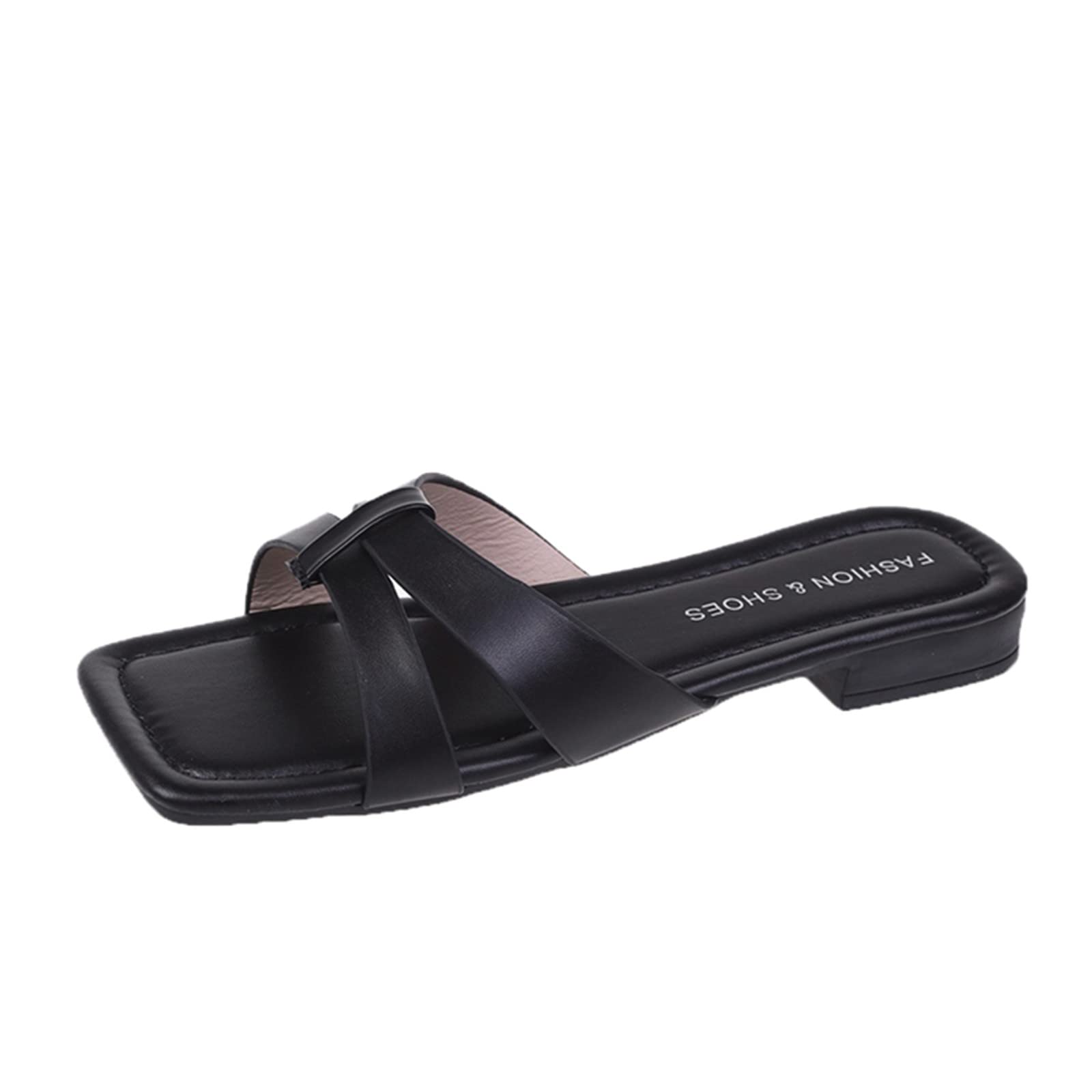 **Girls' Sandals & Women's Summer Shoes - Soft Sole Flat Casual Square Toe Beach Sandals | Comfortable for Walking, Outdoor, Beach & Teacher Appreciation Gifts in Bulk**