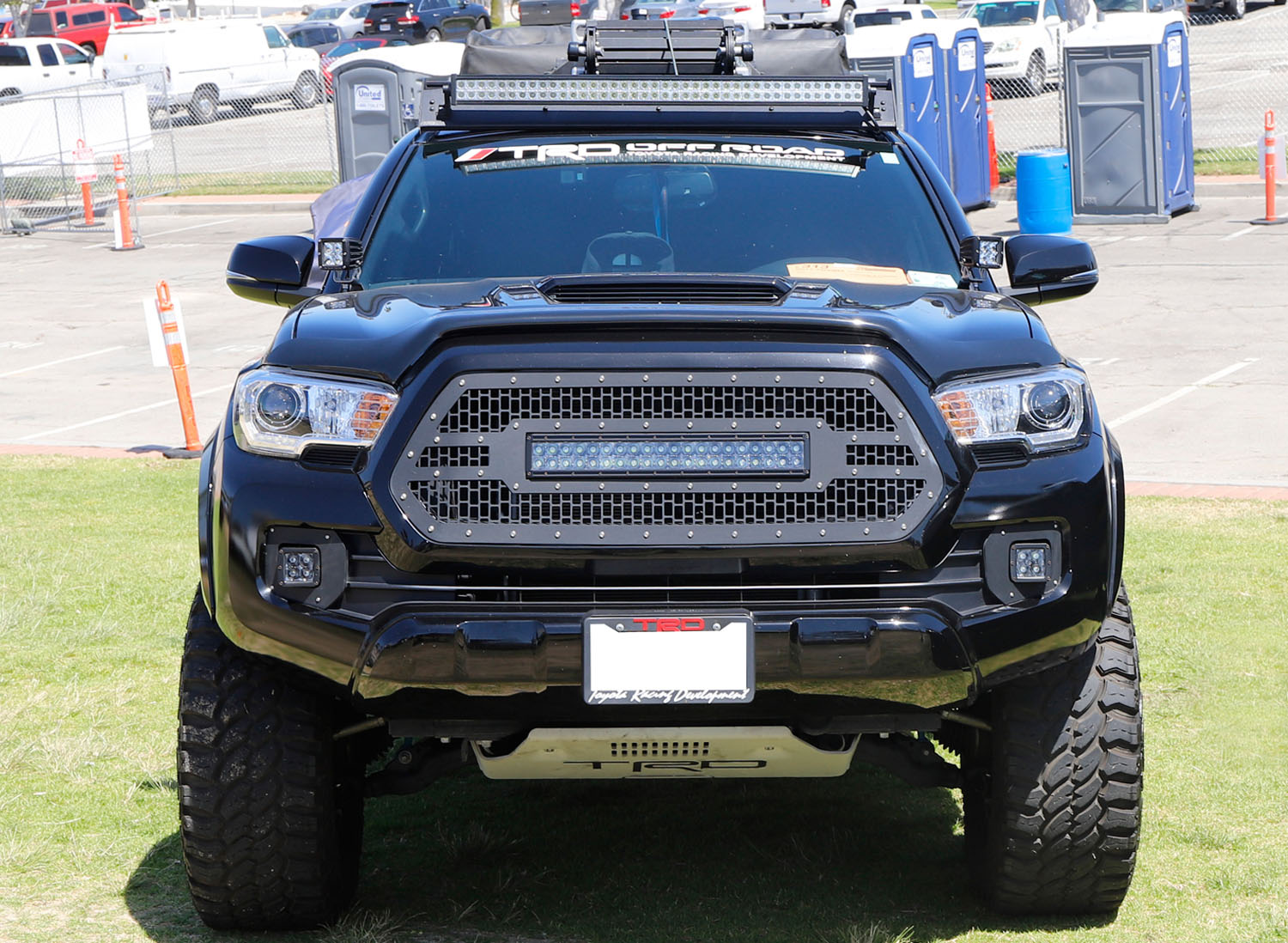 40W CREE LED Pod Light Kit with A-Pillar Brackets & Wiring Harness - Compatible with 2016-2023 Toyota Tacoma - Off-Road, Fog, Ditch Lighting for Trucks & SUVs