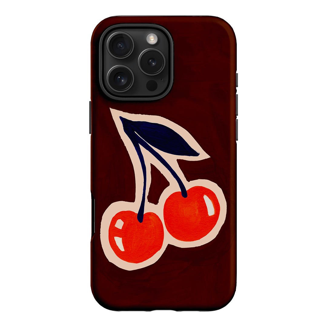 Premium Shockproof Cherry Pattern Phone Case for iPhone & Samsung - Trendy & Durable Protection for Everyday Use & Outdoor Activities