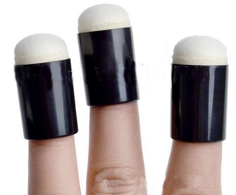 WOIWO 5PCS Sponge Finger Daubers for Painting, Ink, Chalk, Card Making - Perfect for DIY Crafts, Scrapbooking & Nail Art Stamping