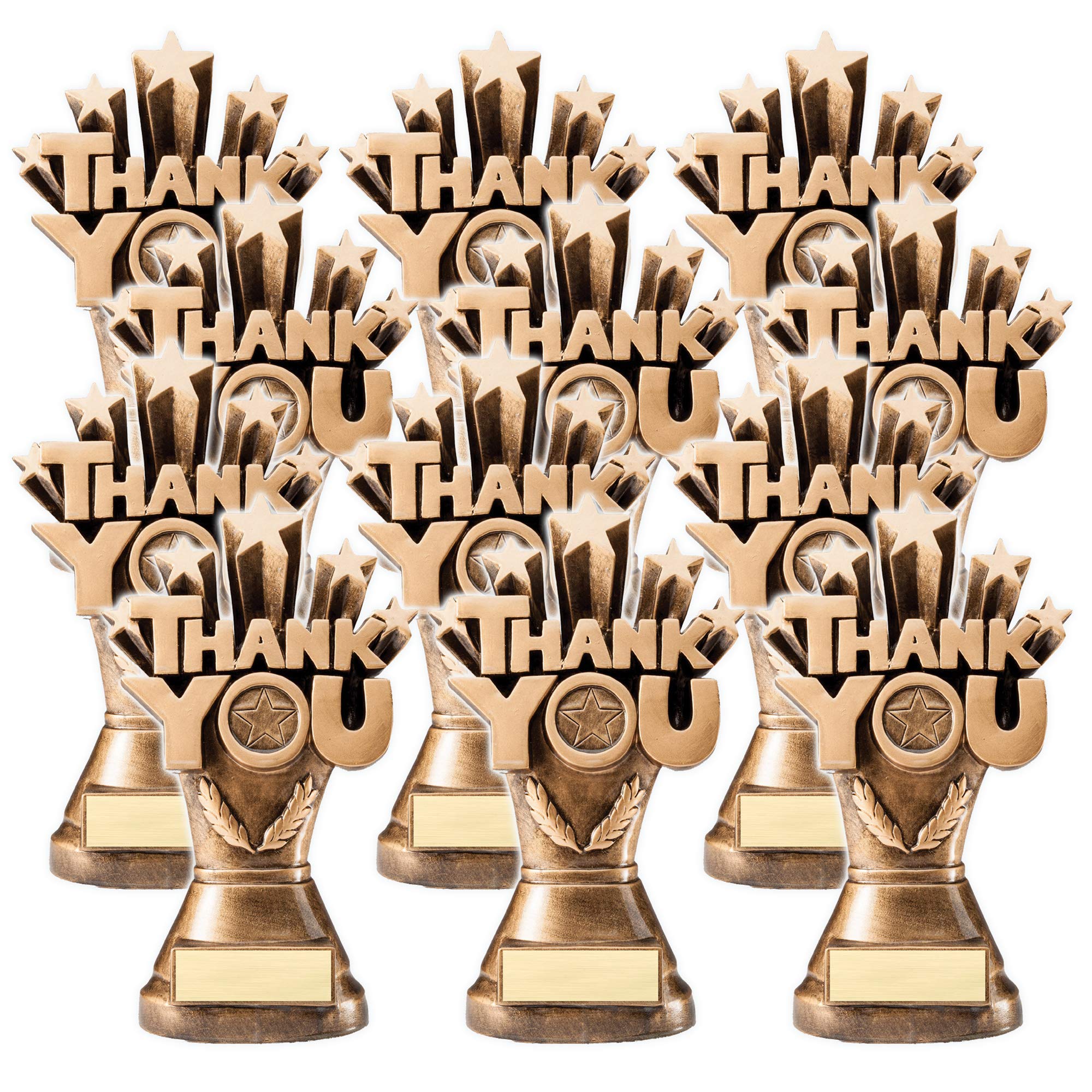 8.25 Inch Tall Thank You Trophy Award - Premium Resin Recognition Gift for Employees, Teachers, Volunteers | Perfect for Appreciation Ceremonies, Retirement Parties & Achievement Celebrations